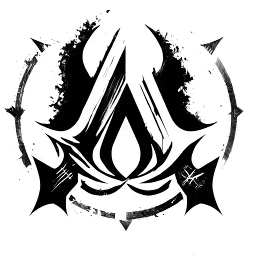 I Got Black Assasin's Creed Unity Logo Add To It Something From Ur Invention