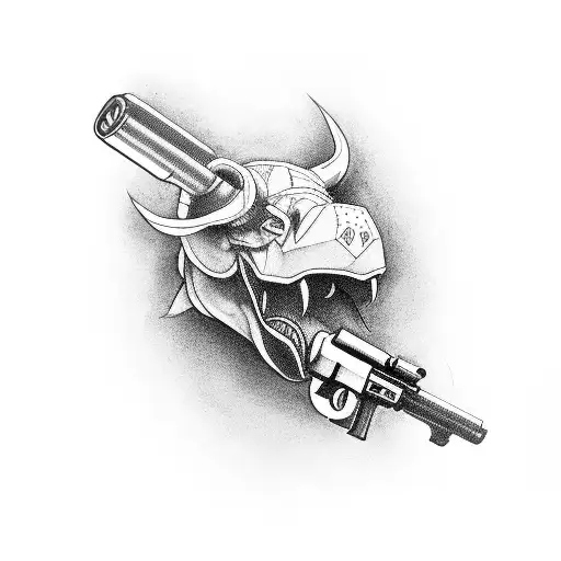 A Gun Morphing Into An Animal Shape