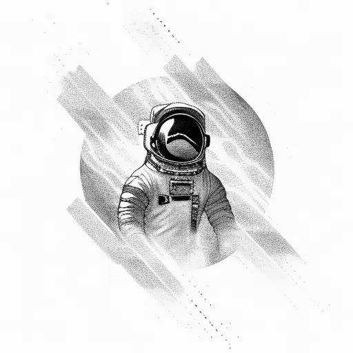 An Astronaut In A Black Hole