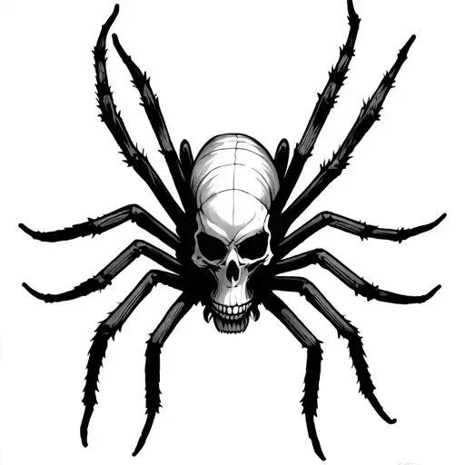 Spider With Skull Body
