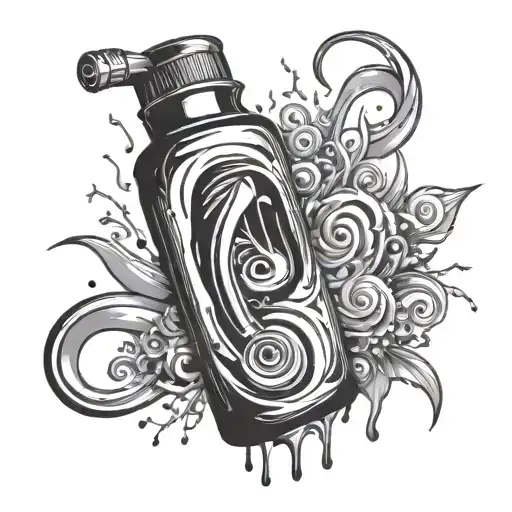 Music Pill Bottle Pouring