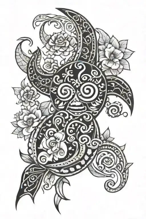 Panamanian Mola Feminine Floral