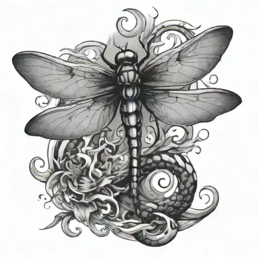 Dragonfly Dragon Breathing Fire