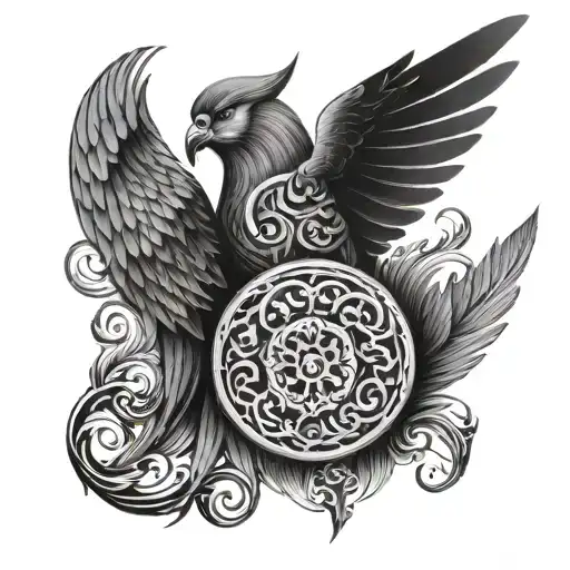 Nordic Back Tattoo For Men