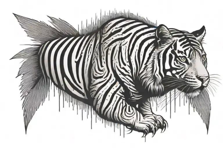 Black Stripes Creating A Minimal