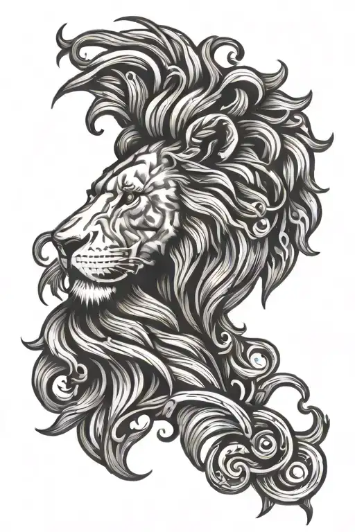 Lions Head 226 In Scroll