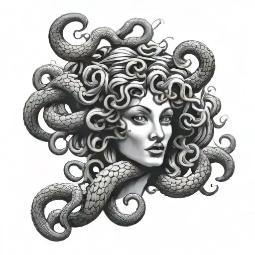 Medusa In Hand Bow