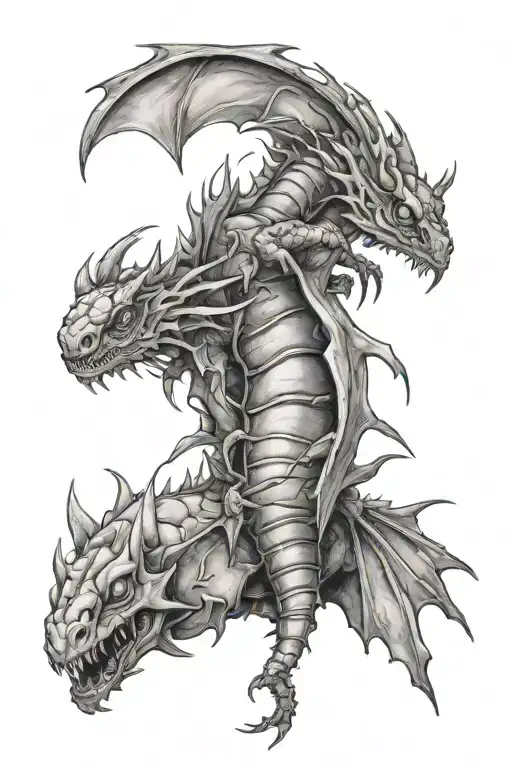 3 Butter Flys And Smokey Dragon Wrapped