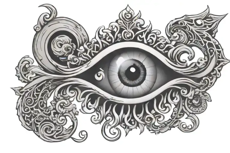 Skelton Key Evil Eye Symbol Integrated