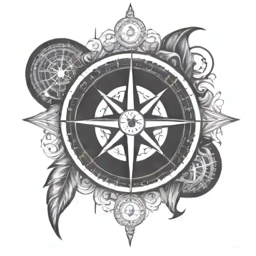 Simple Compass Symmetrical