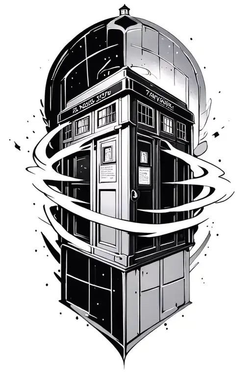 Tardis In The Time Vortex