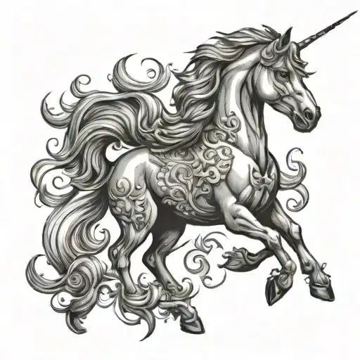 Scottish Rampant Unicorn