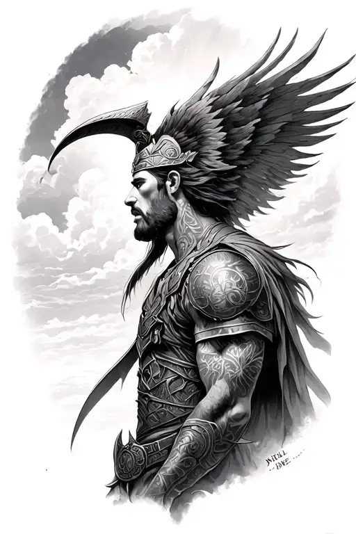 Nihil Sine Deo And An Warrior Looking At The Sky