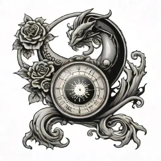 Weigh Scales And Yin Yang Symbol Incorporated