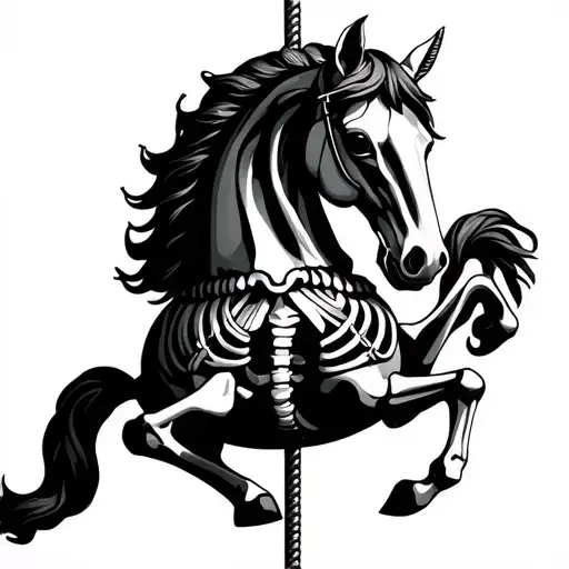 Carousel Horse Skeleton