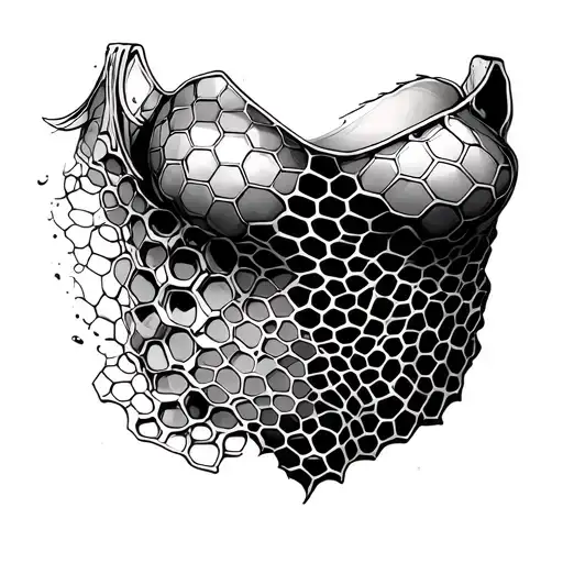 Honey Comb Under Breast Piece