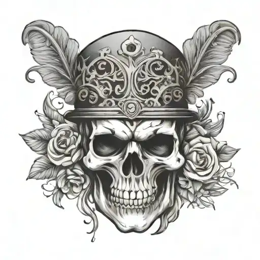 Skull With Mask