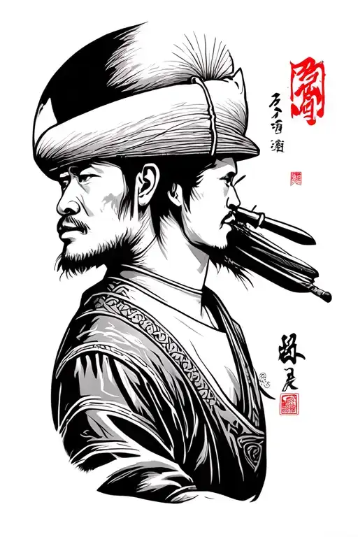 Chinese Farmer Facing Away