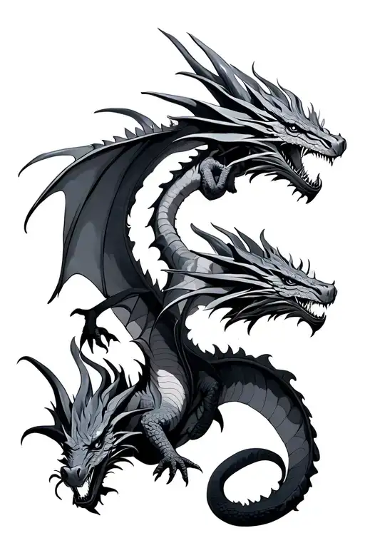 2 Female 1 Male Dragon Flying