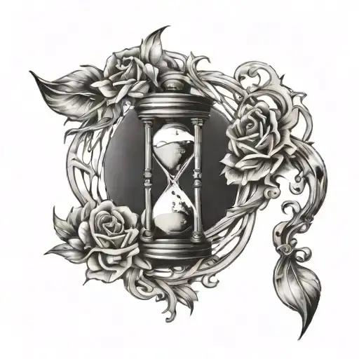 Broken Hour Glass Filled