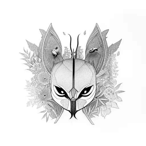 Full Of Plants Which Surround A Hummingbird And A Black Panther