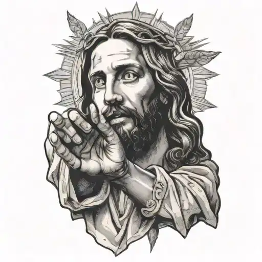 Jesus Offering His Hand