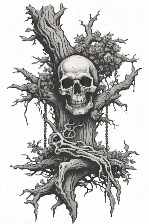 Death Hanging On A Tree