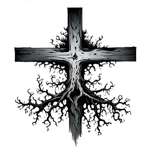 Poison Tree Growing Through Cross