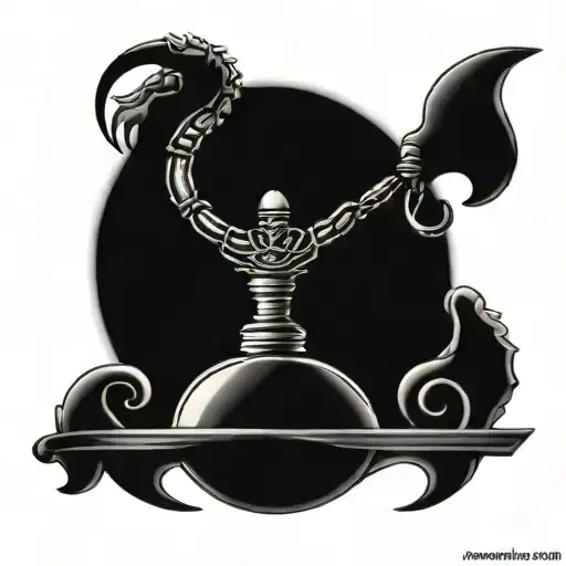 Scorpion Holding Balance Scale