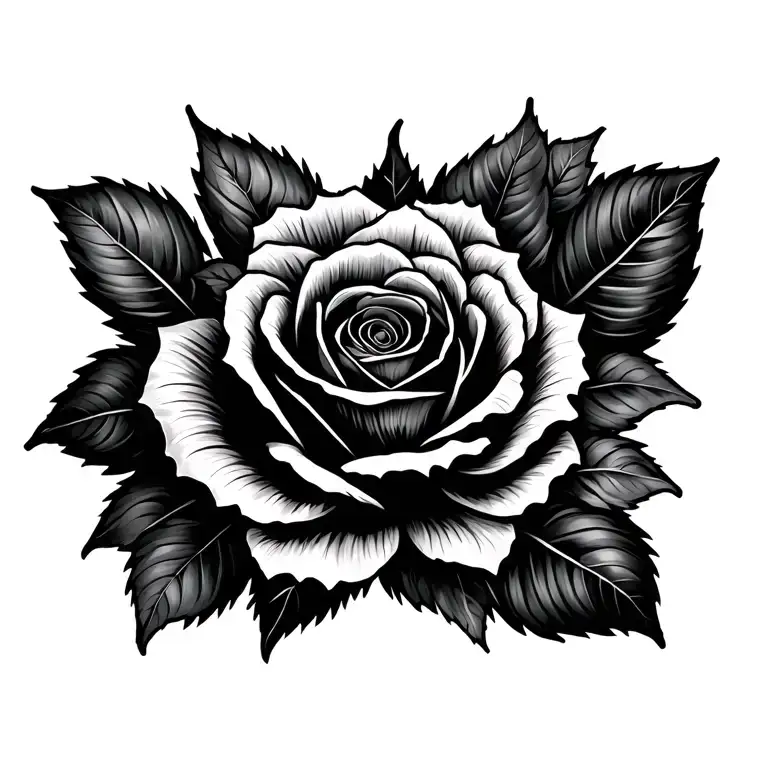 Rose Flower Sun Flower And Aspen Leaves