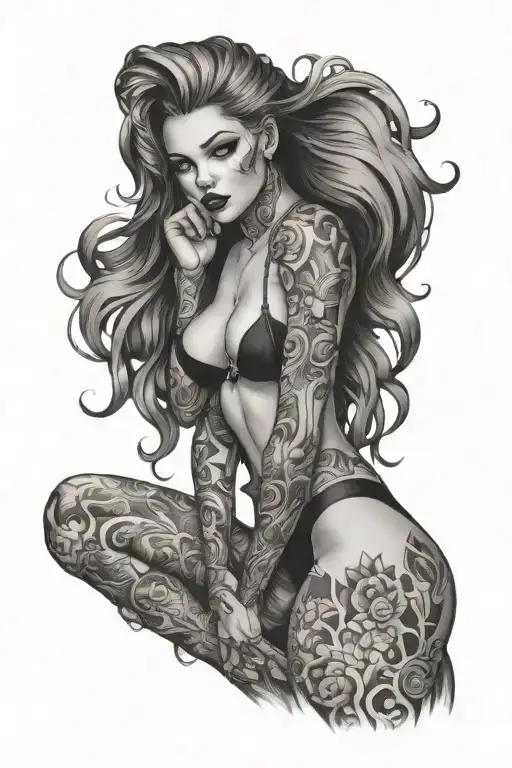 Sexy Female And Girl Full Body