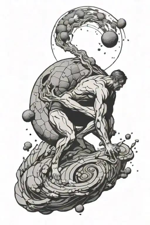 Fine Line Sisyphus Pushing With Universe Design