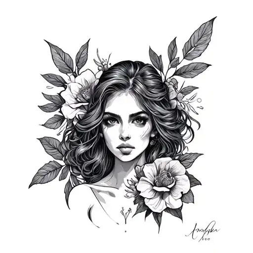 Postal Sheet Sketch Tattoo In Black In A Female Hand