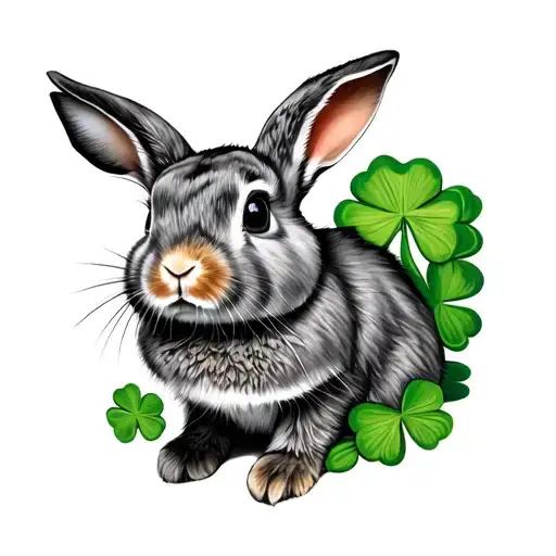 Rabbit With Shamrock