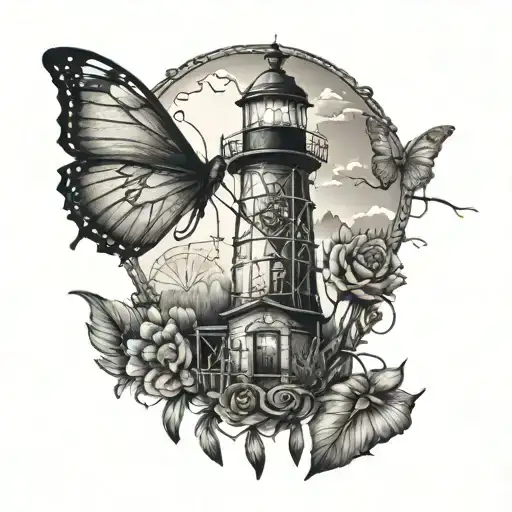 Lighthouse Dreamcatcher Butterfly Monkey Elephant