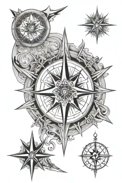 Berber Star Compass Design