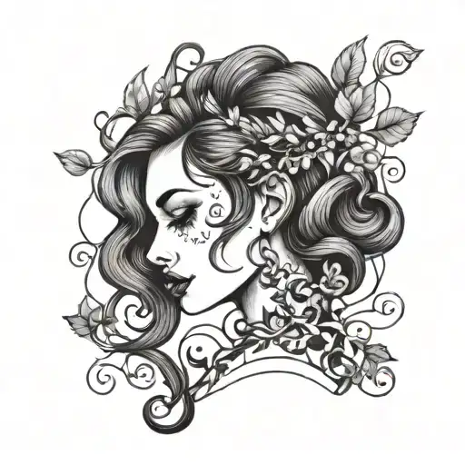 Vine Into Girls Hair