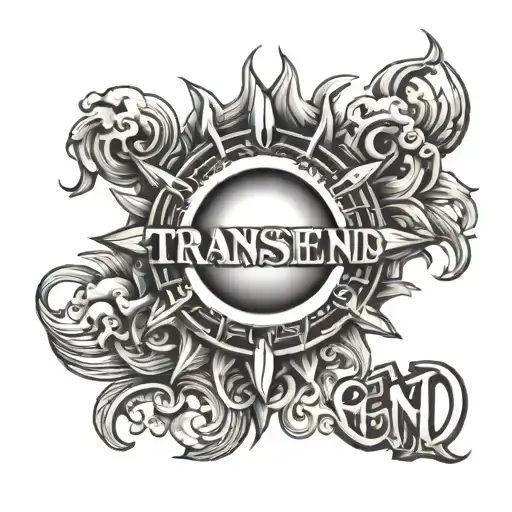 Transcend Word With Sun