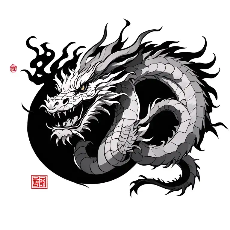 Kite Chine Dragon On The Name