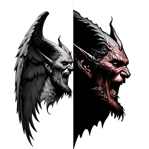 Half Angel Half Demon Man