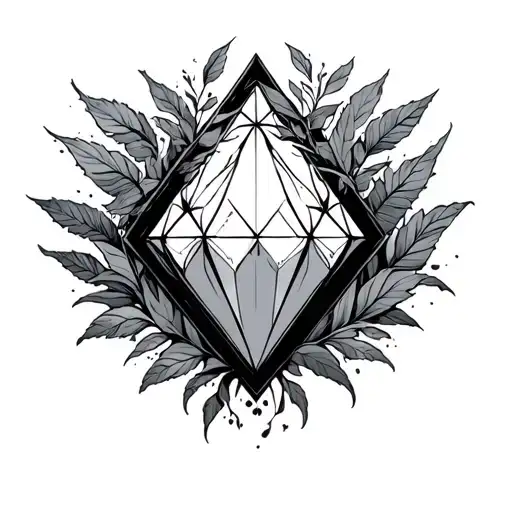 Tall Diamond Portal With Foliage