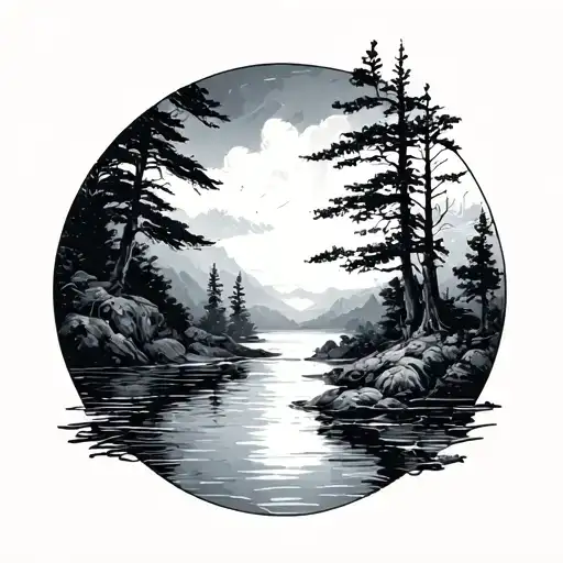 Cailloux Water Landscape