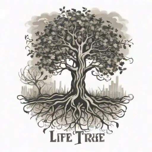Life Tree Name Tattoo Inspired Tattoo Incorporating