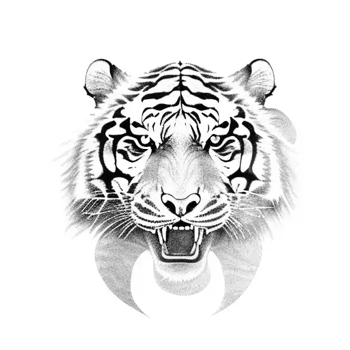 Design A Korean-inspired Tiger Lily With A Snake Coiled Around It