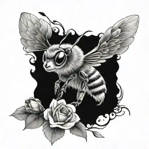 Fox Bumble Bee Love