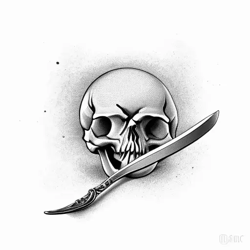 Ornate Spoon With A Skull For The Head