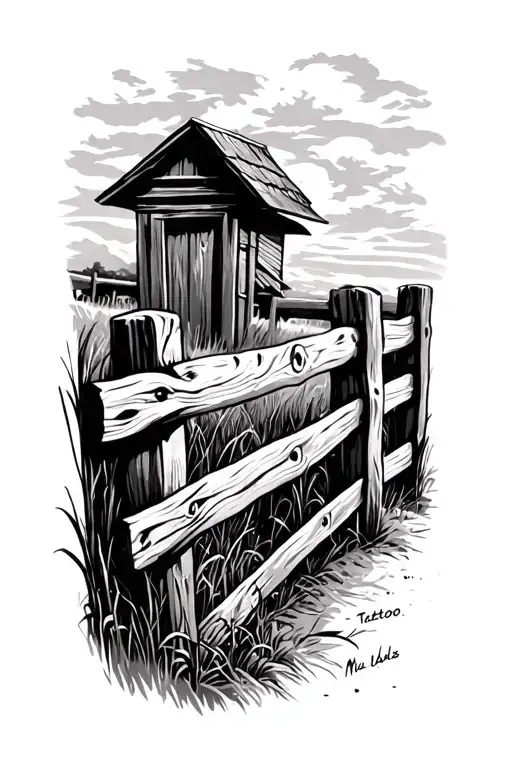 Split Rail Farm Fence