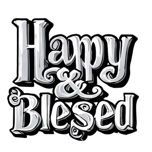 Happy And Blessed Word