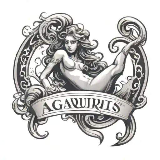 Aquarius 1979 Calligraphy