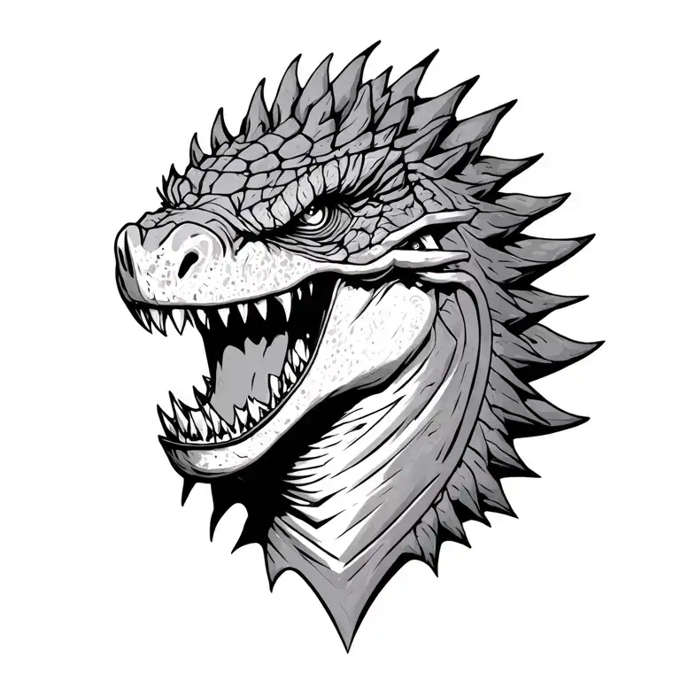 Godzilla Head Sage 3 Eyes Force